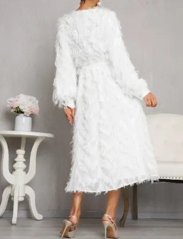 Rochie medie SHEIN, alb Alb