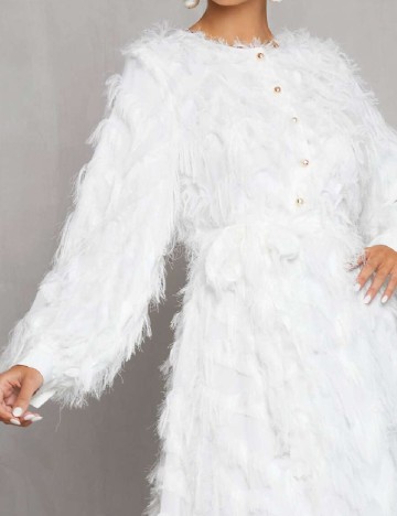 Rochie medie SHEIN, alb