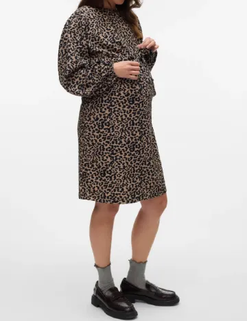 Rochie scurta Vero Moda Maternity, animal print Animal print