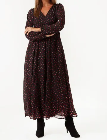 Rochie lunga Only, negru