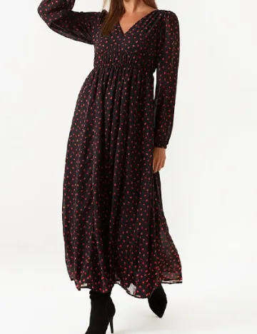 Rochie lunga Only, negru