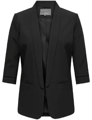 Blazer Only Carmakoma, negru Negru