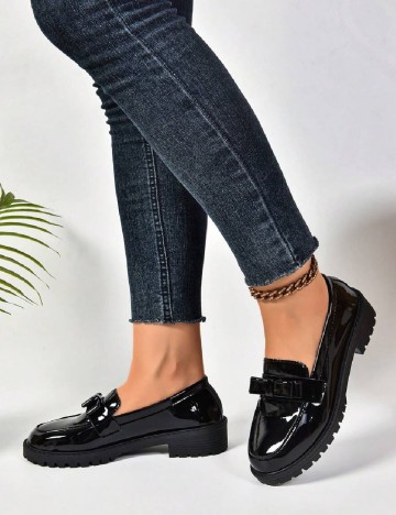 Mocasini SHEIN, negru