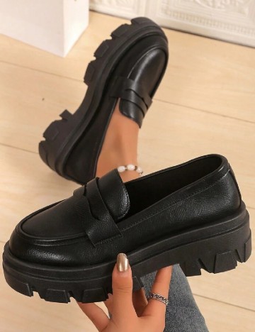 Mocasini SHEIN, negru