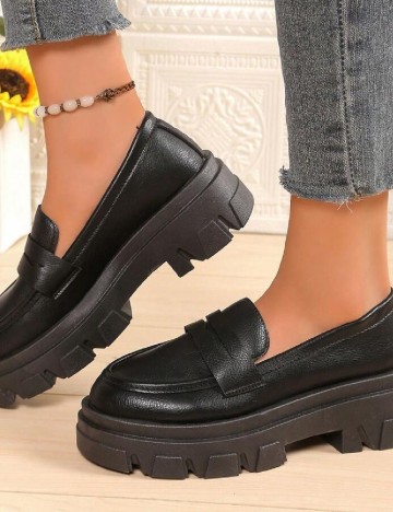 Mocasini SHEIN, negru