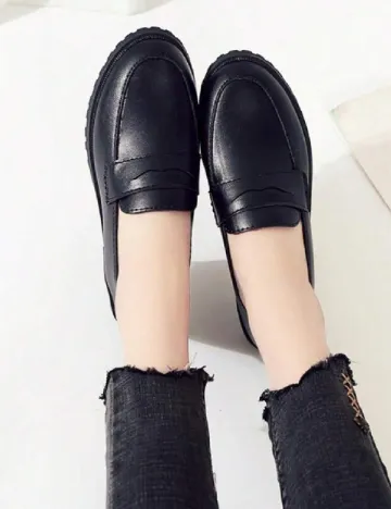 Mocasini SHEIN, negru Negru