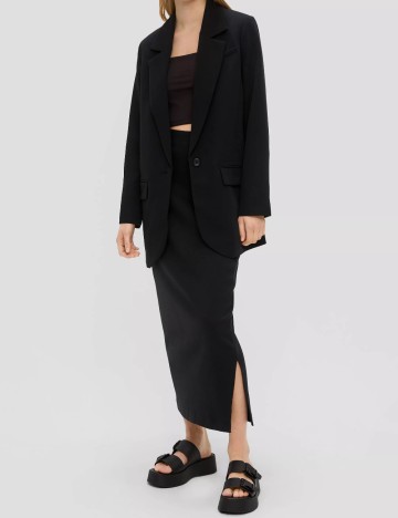 Sacou Oversize Q/S, negru