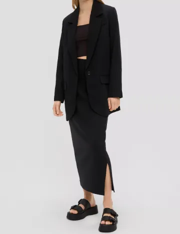 Sacou Oversize Q/S, negru Negru