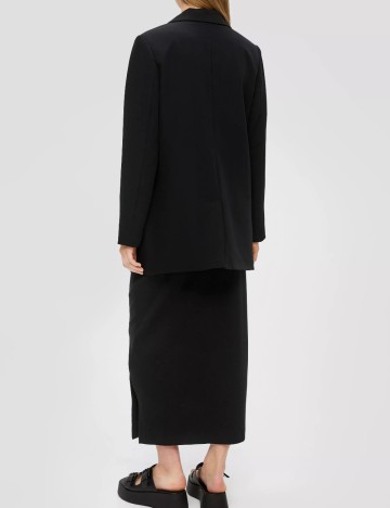 Sacou Oversize Q/S, negru