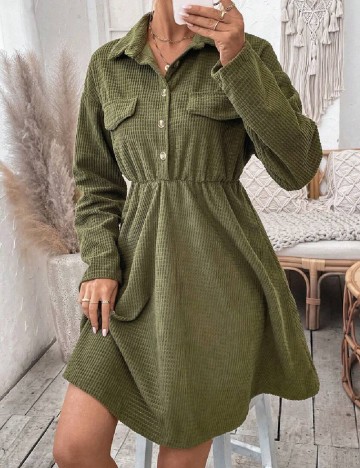 Rochie scurta SHEIN, verde