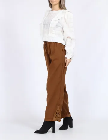 Pantaloni SHEIN, maro Maro