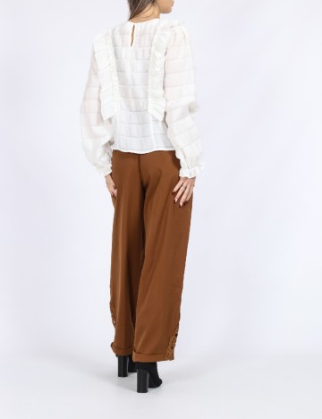 Pantaloni SHEIN, maro