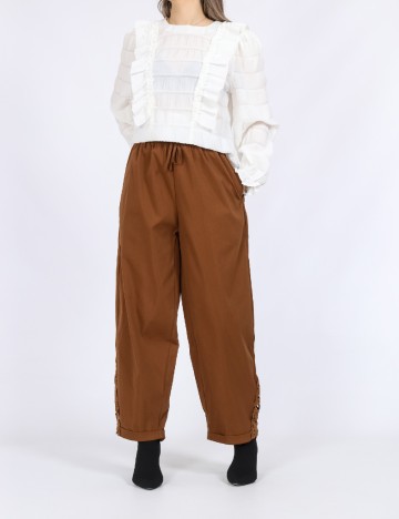 Pantaloni SHEIN, maro