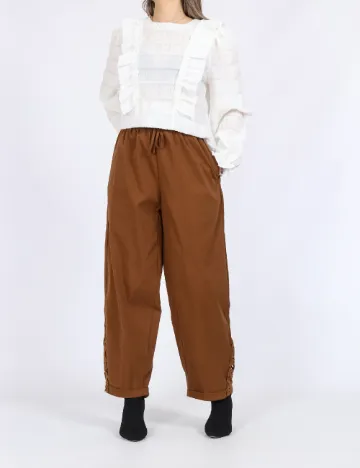 Pantaloni SHEIN, maro Maro