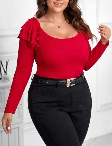 Bluza SHEIN CURVE, rosu