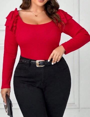 Bluza SHEIN CURVE, rosu