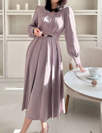 Rochie medie Dazy, mov