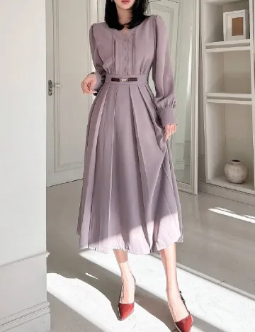 Rochie medie Dazy, mov