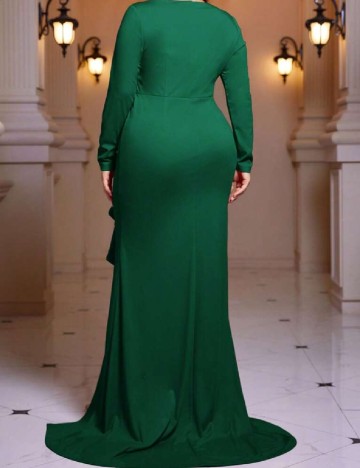 Rochie lunga SHEIN CURVE, verde