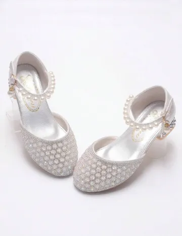 Pantofi Shein Kids, argintiu