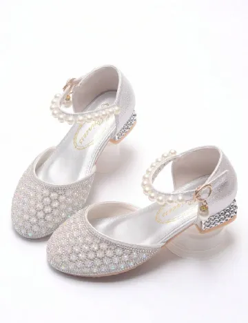 Pantofi Shein Kids, argintiu