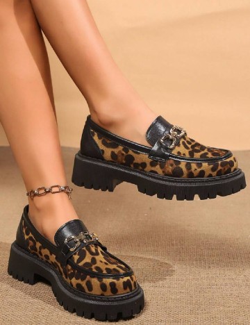 Mocasini SHEIN, animal print