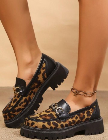 Mocasini SHEIN, animal print