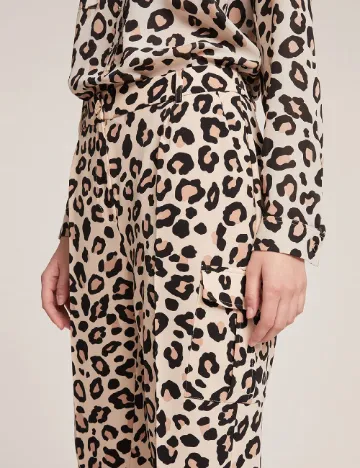 Pantaloni Motivi, animal print Animal print