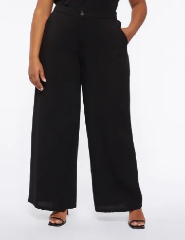 Pantaloni Fiorella Rubino, negru Negru