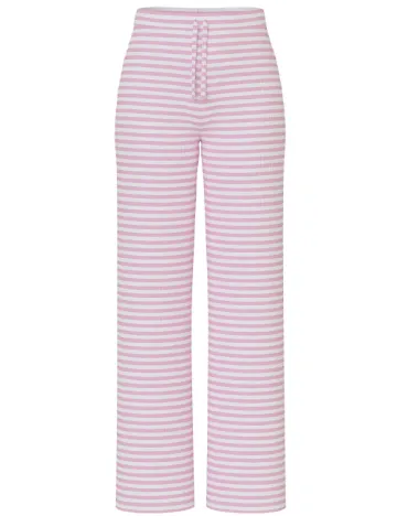 Pantaloni Pieces, roz Roz