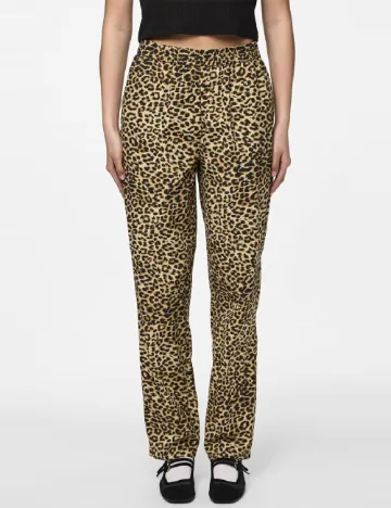 Pantaloni Pieces, animal print Animal print