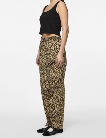 Pantaloni Pieces, animal print