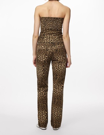 Pantaloni Pieces, animal print