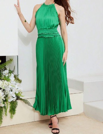 Rochie lunga MOTF, verde