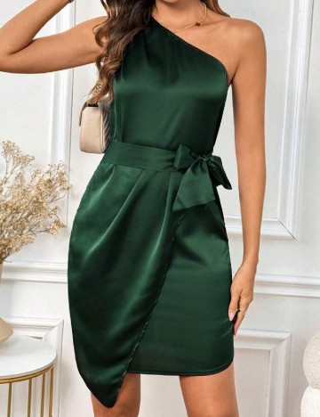 Rochie scurta SHEIN, verde