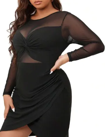 Rochie scurta SHEIN CURVE, negru Negru