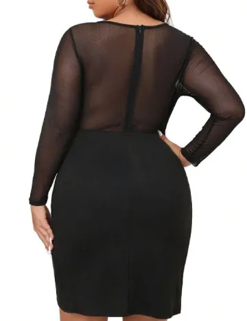 Rochie scurta SHEIN CURVE, negru Negru