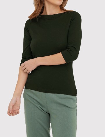 Bluza Vero Moda, verde inchis