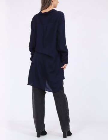 Camasa Vero Moda, bleumarin inchis
