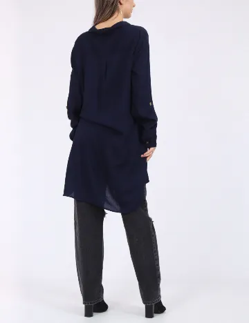 Camasa Vero Moda, bleumarin inchis