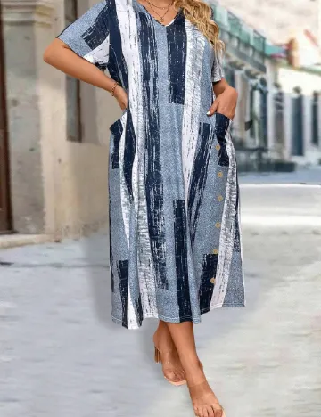 Rochie lunga SHEIN CURVE, albastru