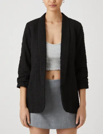 Blazer Pieces, negru Negru