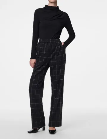 Pantaloni Pieces, negru Negru