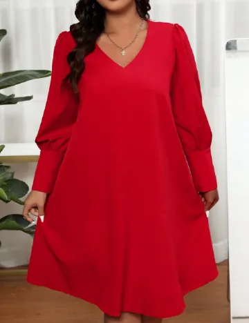 Rochie medie SHEIN CURVE, rosu Rosu