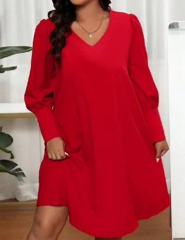 Rochie medie SHEIN CURVE, rosu Rosu