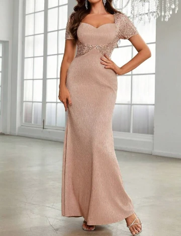 Rochie lunga SHEIN, crem