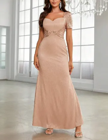 Rochie lunga SHEIN, crem