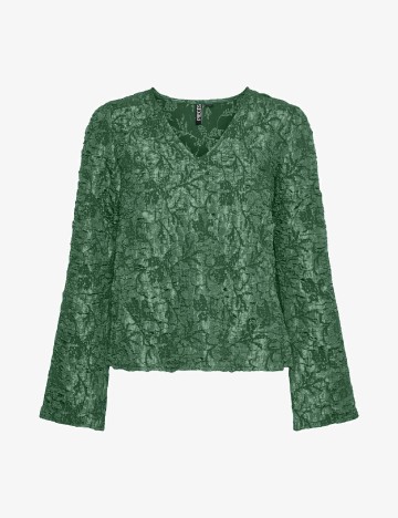 Bluza Pieces, verde