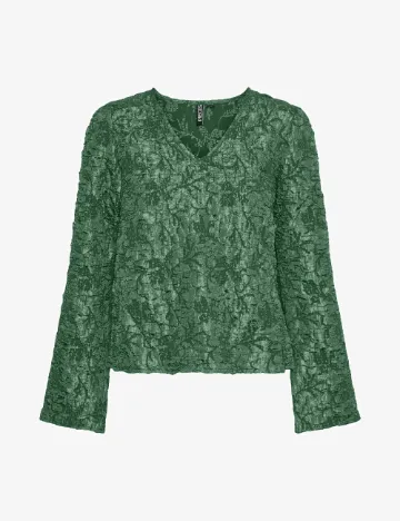 Bluza Pieces, verde Verde