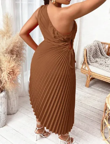 Rochie medie SHEIN CURVE, maro Maro